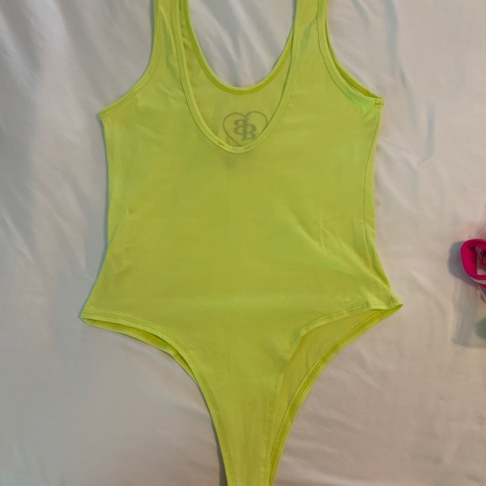 Fashion Nova lime green “Bad and Boujee” bodysuit - Picture 3 of 5